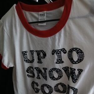 Pink Vs  White and Red Womens Tee